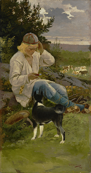 SA Keinanen, Kullervo paimenessa 1896, Kansallisgalleria Ateneum, Kuva Kansallisgalleria Antti Karvinen